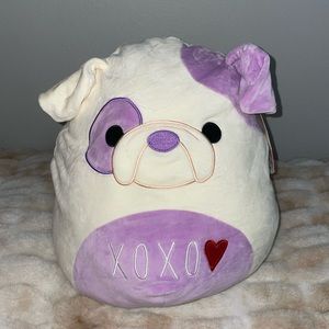 12” Danielle Purple Dog Valentines Squishmallow NWT